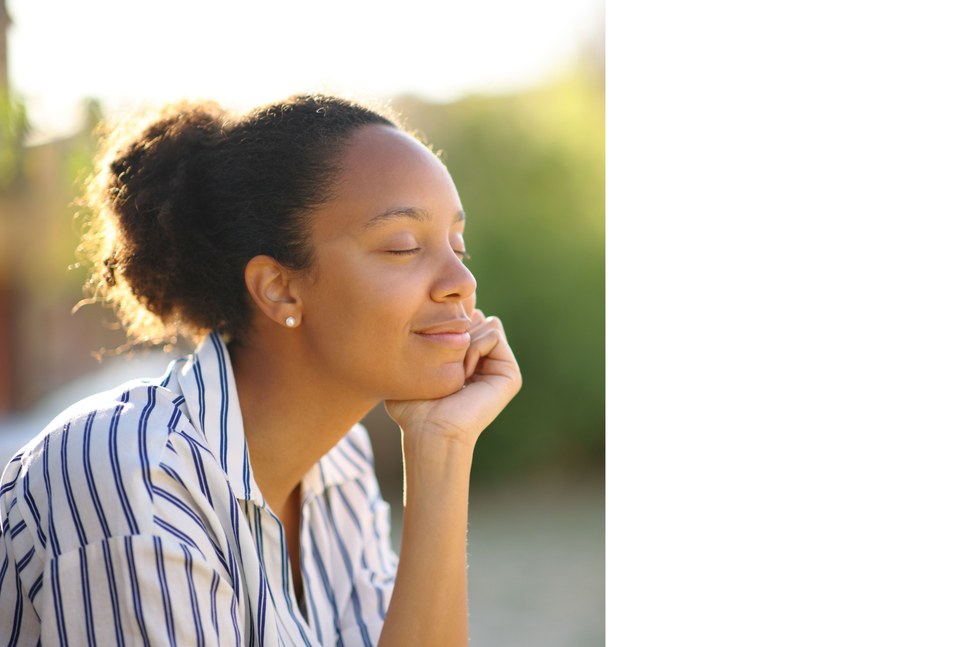 relaxed woman
